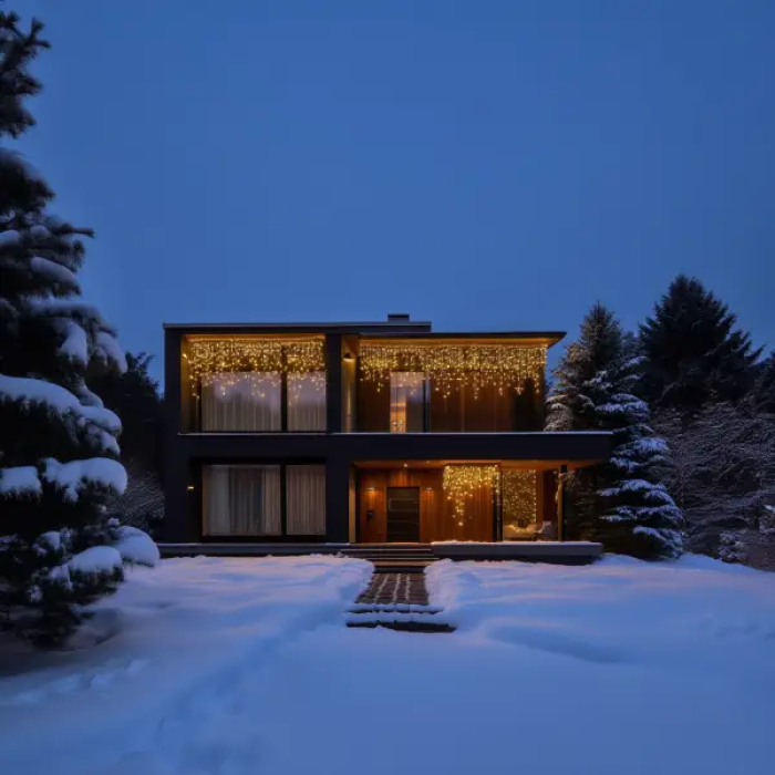 Вулична гірлянда Бахрома 20 м 335 LED білий провід Жовтий 20MWY (44888)