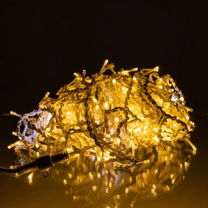 Вулична гірлянда Бахрома 20 м 335 LED білий провід Жовтий 20MWY (44888)