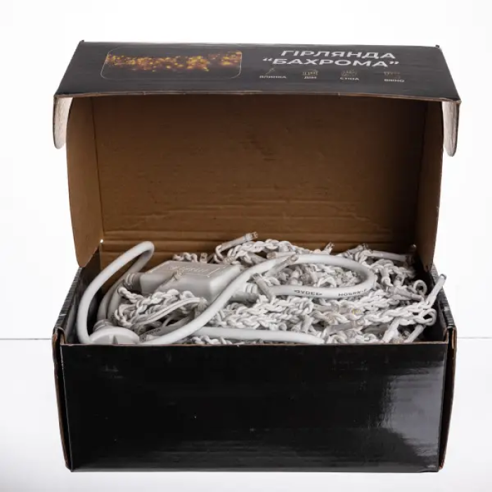 Вулична гірлянда Бахрома 20 м 335 LED білий провід Жовтий 20MWY (44888)