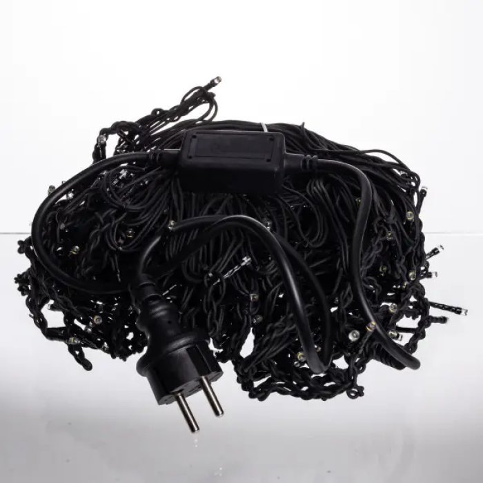 Вулична гірлянда Бахрома 20 м 335 LED чорний провід Жовтий 20MBY (35756)