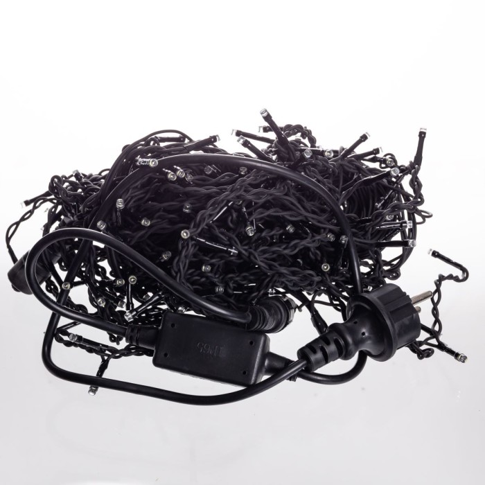 Вулична гірлянда Бахрома 20 м 335 LED чорний провід Жовтий 20MBY (35756)