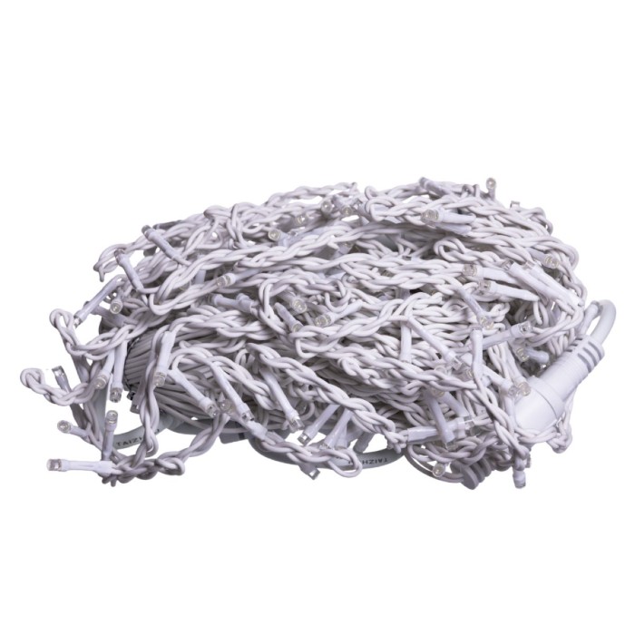 Вулична гірлянда Бахрома 25 м 405 LED гірлянда штора білий провід Багатобарвність 25MWML (34334)