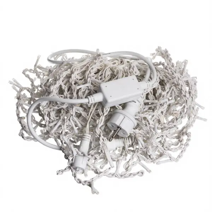 Вулична гірлянда Бахрома 25 м 405 LED гірлянда штора білий провід Жовтий 25MWY (25337)