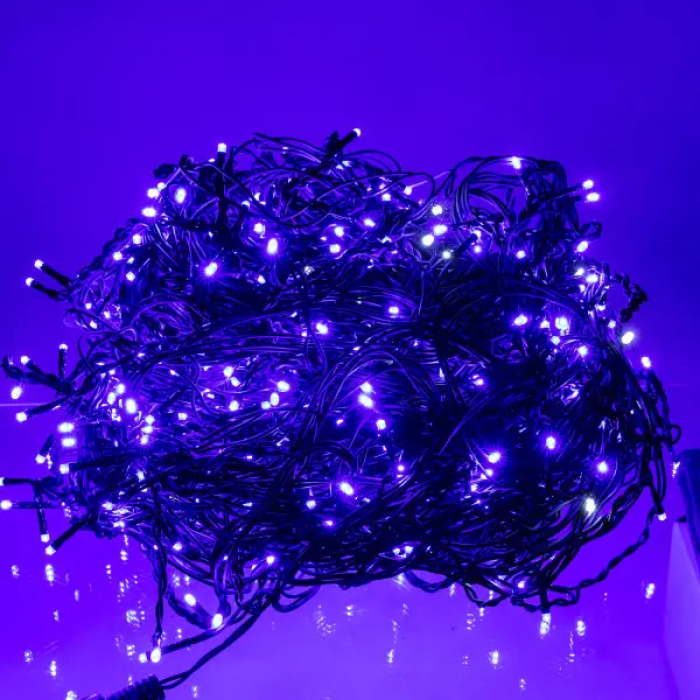Вулична гірлянда Бахрома 50 м 840 LED чорний провід Синій 50MBBL (43330)