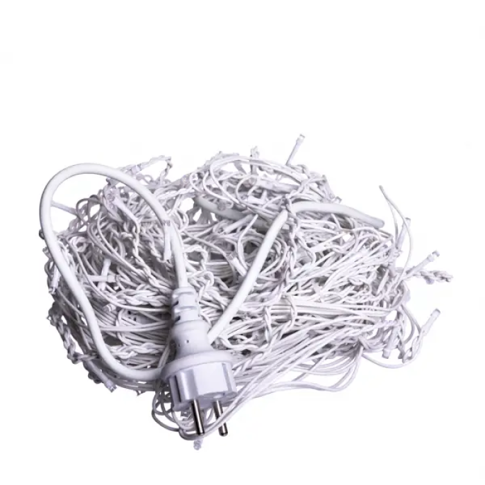 Вулична гірлянда Бахрома 12 м 200 LED білий провід Мультиколор 12MWML (43575)