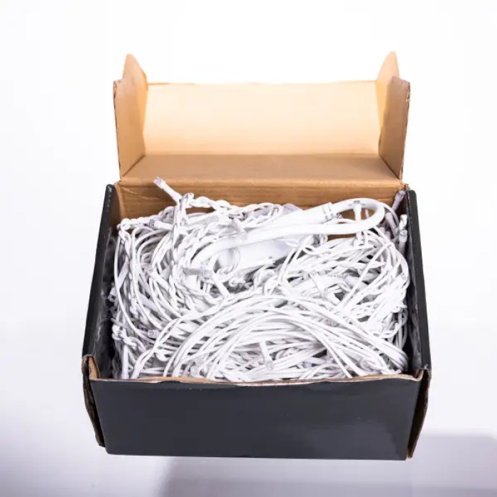 Вулична гірлянда Бахрома 12 м 200 LED білий провід Мультиколор 12MWML (43575)