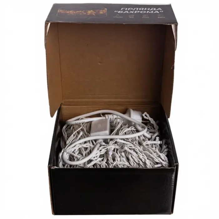 Вулична гірлянда Бахрома 25 м 405 LED гірлянда штора білий провід Синій 25MWBL (78554)