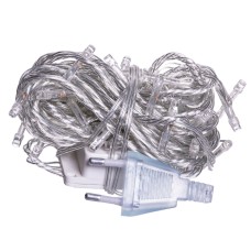Новорічна кімнатна гірлянда нитка 6 м 50 LED білий провід Білий W50LED6MWW (55408)