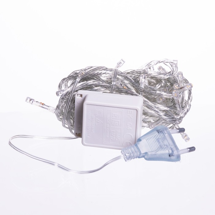 Новорічна гірлянда кімнатна нитка 10 м 120 LED чорний провід Жовтий W120LED10MBY (45300)