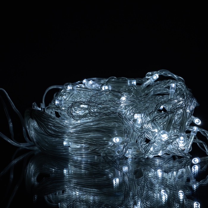 Новорічна гірлянда штора 1,5х1,5 м 64 LED білий провід Білий ZWM1564LEDW (10209)