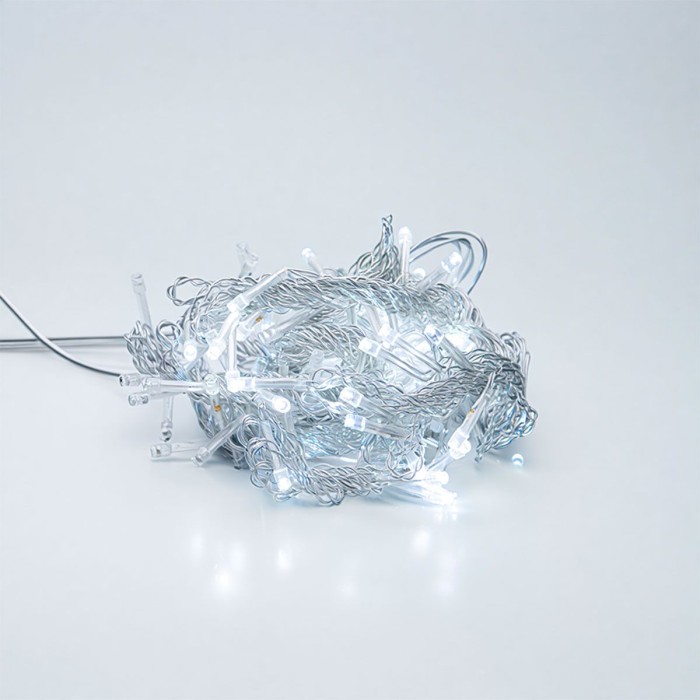 Новорічна гірлянда штора 2х2 м 80 LED кімнатна білий провід Білий ZWM2280LEDW (79044)