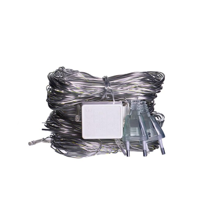 Новорічна гірлянда штора 2х2 м 80 LED кімнатна білий провід Білий ZWM2280LEDW (79044)