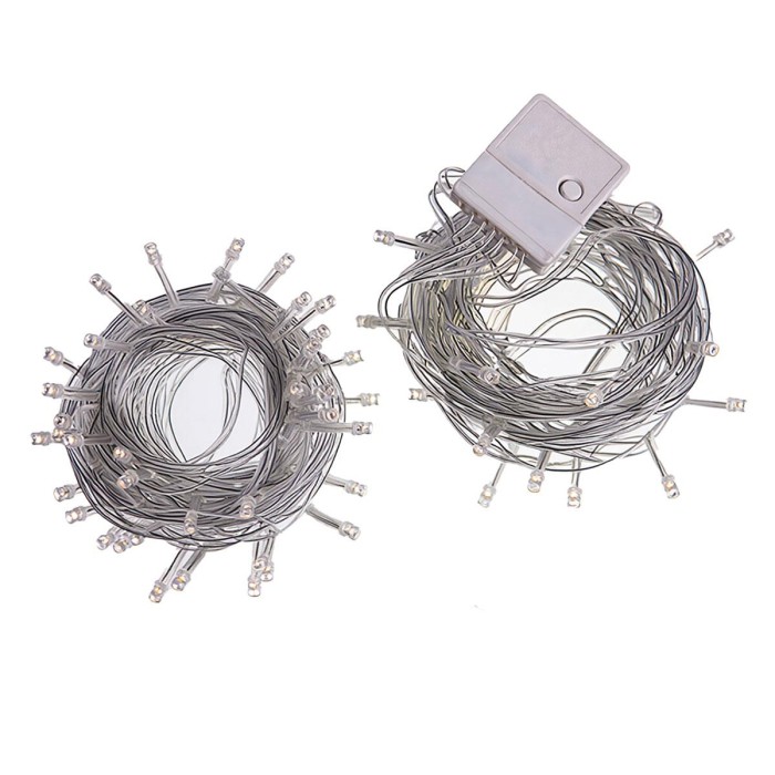 Новорічна гірлянда штора 2х2 м 80 LED кімнатна білий провід Жовтий ZWM2280LEDY (31149)