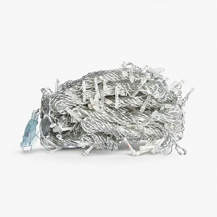 Новорічна гірлянда штора 3х3 м 192 LED кімнатна білий провід Білий ZWM33192LEDW (83312)