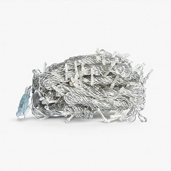 Новорічна гірлянда штора 3х3 м 192 LED кімнатна білий провід Білий ZWM33192LEDW (83312)