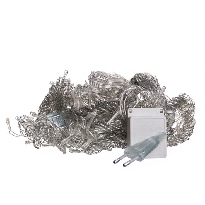 Новорічна гірлянда штора 3х3 м 192 LED кімнатна білий провід Жовтий ZWM33192LEDY (78540)