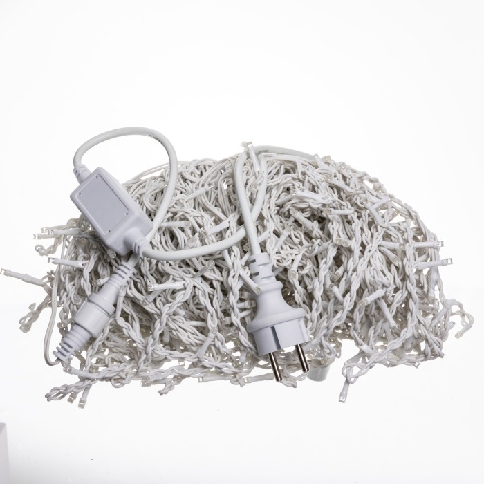 Вулична гірлянда Бахрома 36 м 600 LED білий провід Синій 36MWBL (83216)