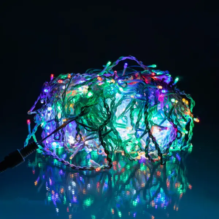 Вулична гірлянда Бахрома 36 м 600 LED білий провід Мультиколір 36MWML (69410)