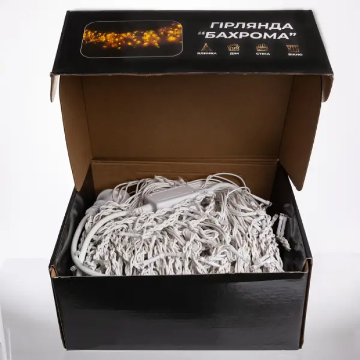 Вулична гірлянда Бахрома 36 м 600 LED білий провід Мультиколір 36MWML (69410)