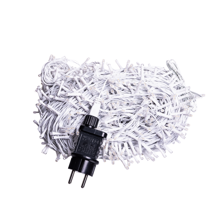 Гірлянда Різдвяна фея вулична 100 м 1000 LED білий провід Жовтий CF1000L100MWY (62141)