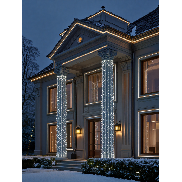 Гірлянда Різдвяна фея вулична 50 м 500 LED білий провід Білий CF500L50MWW (38857)