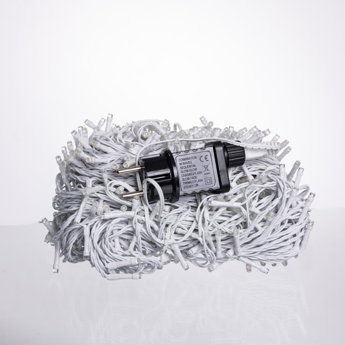 Гірлянда Різдвяна фея вулична 50 м 500 LED білий провід Білий CF500L50MWW (38857)