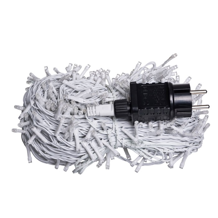 Гірлянда Різдвяна фея вулична 50 м 500 LED білий провід Білий CF500L50MWW (38857)