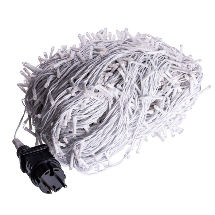 Гірлянда Різдвяна фея вулична 100 м 1000 LED білий провід Синій CF1000L100MWBL (63971)