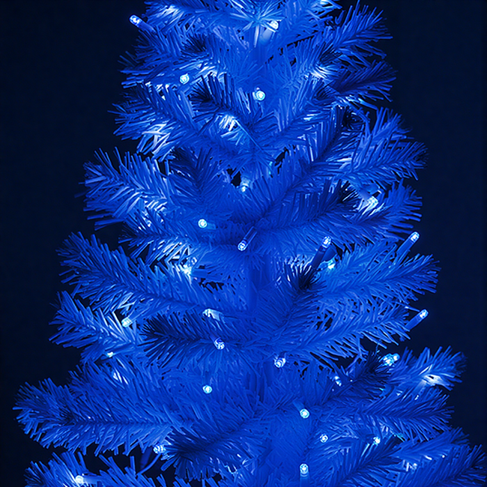 Гірлянда Різдвяна фея вулична 100 м 1000 LED білий провід Синій CF1000L100MWBL (63971)