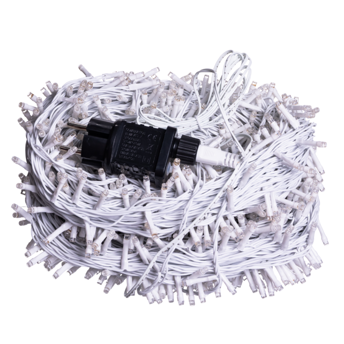 Гірлянда Різдвяна фея вулична 100 м 1000 LED білий провід Синій CF1000L100MWBL (63971)