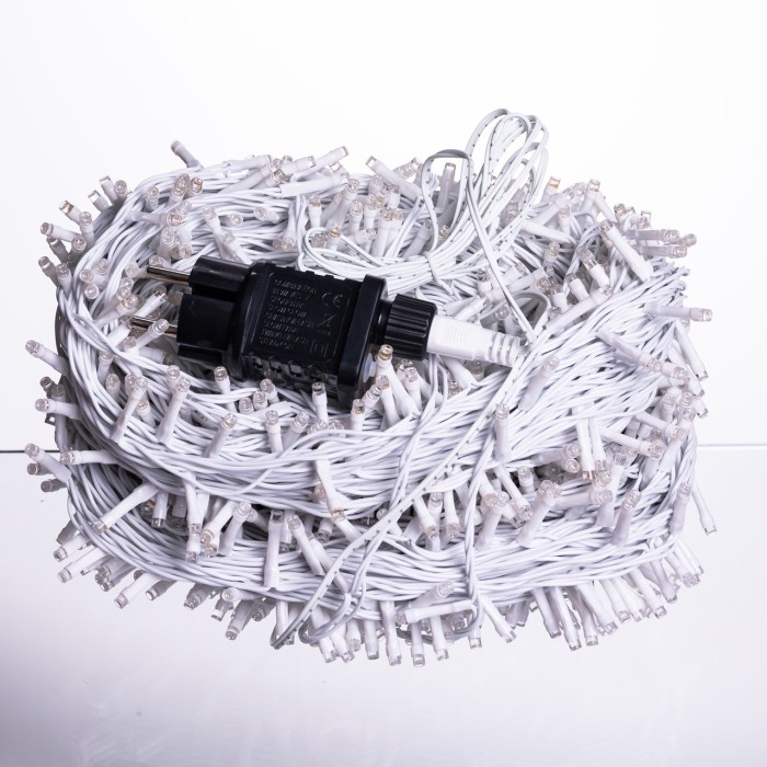 Гірлянда Різдвяна фея вулична 100 м 1000 LED білий провід Синій CF1000L100MWBL (63971)