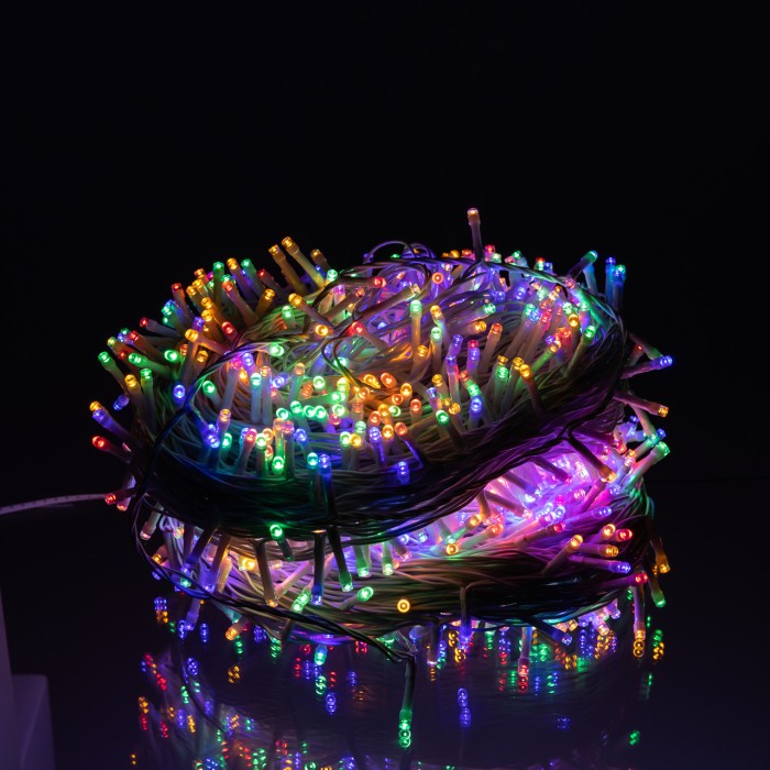 Гірлянда Різдвяна фея вулична 100 м 1000 LED білий провід Мультиколір CF1000L100MWML (12678)