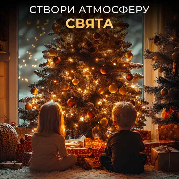 Новорічна гірлянда кімнатна Роса з пультом 100 м 1000 LED нитка зелений провід Жовте сяйво 1000L100MGY (58933)