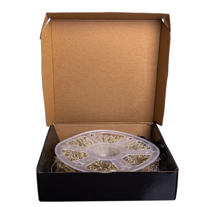 Новорічна гірлянда Хвойна лапа 100 м 3000 LED білий провід Біле сяйво D3000L100MWW (66760)