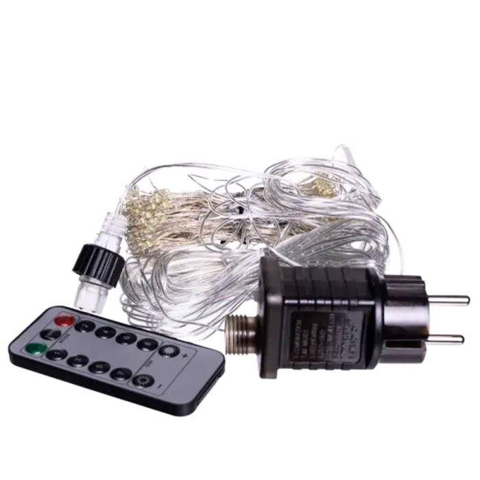 Новорічна гірлянда Хвойна лапа 3х2 м 400 LED Жовте світло D400LED2MY (21947)