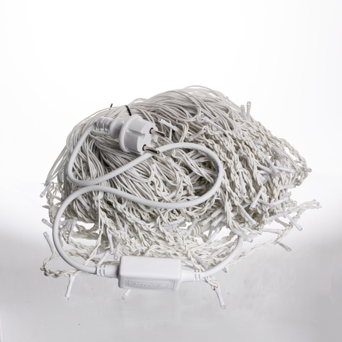 Вулична гірлянда Бахрома 36 м 600 LED білий провід Біле сяйво 36MWW (36979)