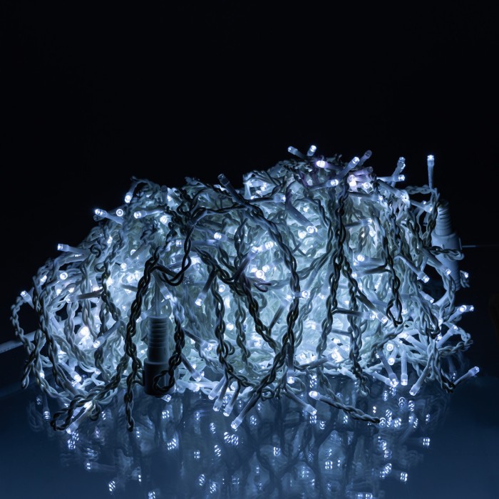 Вулична гірлянда Бахрома 36 м 600 LED білий провід Біле сяйво 36MWW (36979)