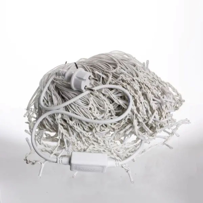 Вулична гірлянда Бахрома 36 м 600 LED білий провід Біле сяйво 36MWW (36979)