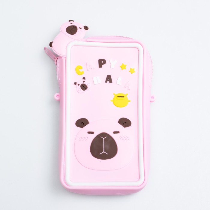 Дитяча силіконова сумочка-гаманець 7*10*3 см Рожевий HP-55-17P (77813)