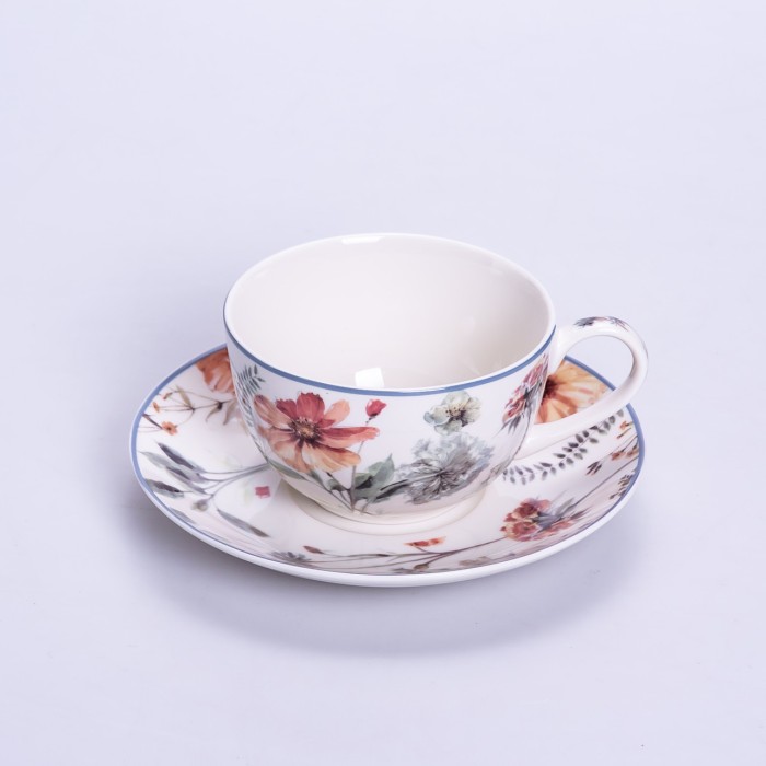 Столовий сервіз з порцеляни Fleur на 6 осіб 30 предметів HP-HK-5 (58709)