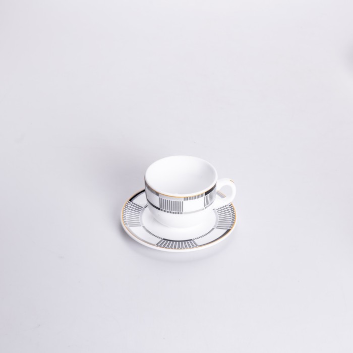 Столовий сервіз з порцеляни Geometry на 6 осіб 32 предмети HP-HK-6 (26758)