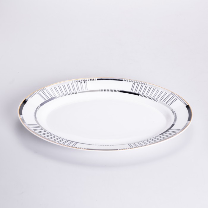 Столовий сервіз з порцеляни Geometry на 6 осіб 32 предмети HP-HK-6 (26758)