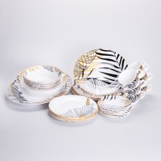 Столовий сервіз з порцеляни Palm на 6 осіб 32 предмети HP-HK-7 (25316)