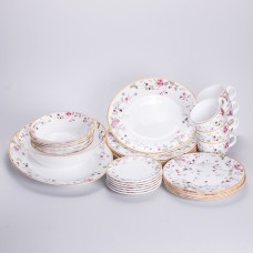 Столовий сервіз з порцеляни Strawberry на 6 осіб 32 предмети HP-HK-8 (25363)