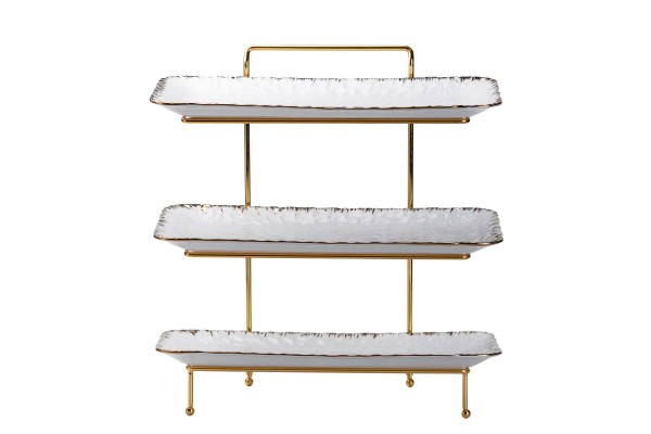 3-ярусна фруктовниця 35,5 x 21 x 37 біла (38353)