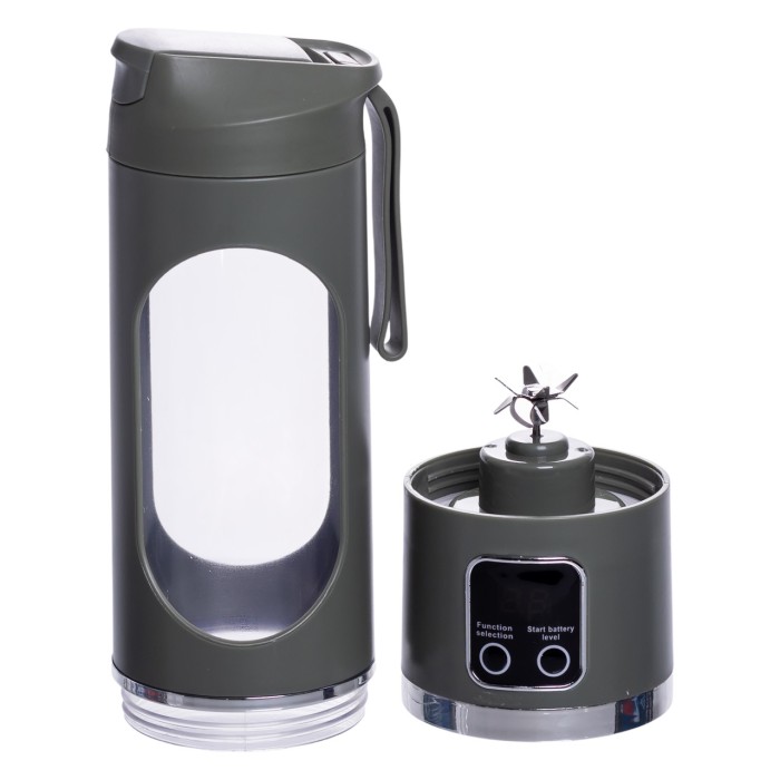 Портативний блендер для смузі на акумуляторі 450 мл 25 Вт USB Зелений HP-11-10GR (10569)