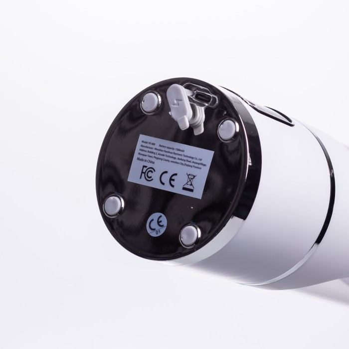 Портативний блендер для смузі на акумуляторі 450 мл 25 Вт USB Білий HP-11-10W (32382)