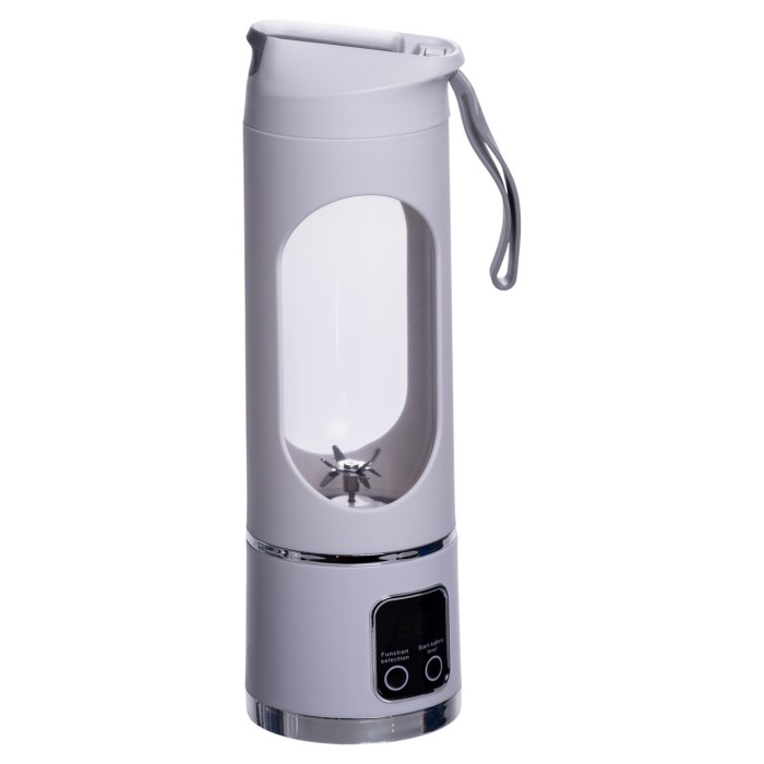 Портативний блендер для смузі на акумуляторі 450 мл 25 Вт USB Білий HP-11-10W (32382)