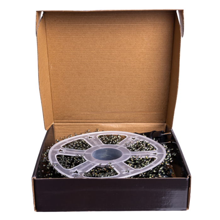 Новорічна гірлянда кімнатна роса 100 м 3000 LED Хвойна лапа зелений провід Мультиколір D3000L100MGML (12761)