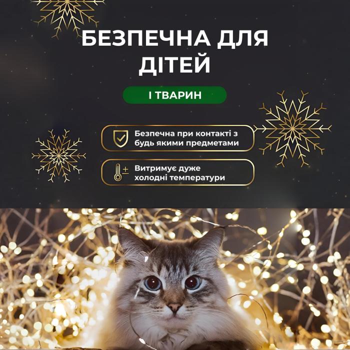 Гірлянда роса на пульті 200 метрів на 2000 світлодіодів крапля білий провід жовтий 2000L200MWY (71648)